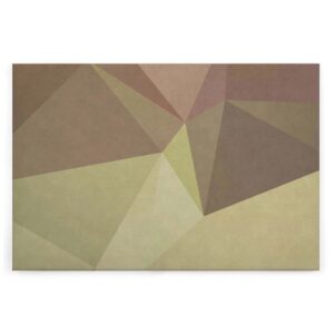 Bricoflor Geometrisches Wandbild Gelb Orange Jugendzimmer Und Kinderzimmer Leinwandbild Mit Dreiecken In 90 X 60 Cm Modern