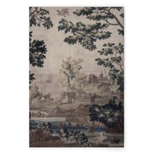 Bricoflor Gobelin Bild Mit Märchenwald Kunst Wandbild Mit Landschaft In Textiloptik Vintage Leinwandbild Antik Stil 90 X 60 Cm