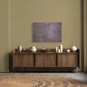 Bricoflor Industrielles Wandbild Lila Violett Leinwandbild In Betonoptik Mit Farbklecks Industrial Style Bild In 120 X 80 Cm