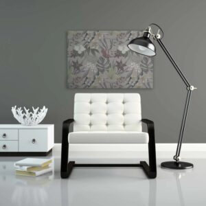 Bricoflor Leinwand Tropische Blätter 120 X 80 Cm Dschungel Wandbild Monstera Schmetterling Und Hawaii Blume Bild Für Schlafzimmer