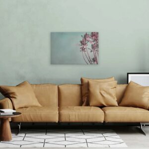 Bricoflor Leinwandbild Strand Meer Palmen Deko Wandbild Tropisch Im Vintage Stil 90 X 60 Cm Bild Für Badezimmer Und Küche