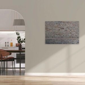Bricoflor Mauer Bild In Grau 90 X 60 Cm Deko Wandbild In Steinoptik Ideal Für Küche Und Flur Leinwandbild