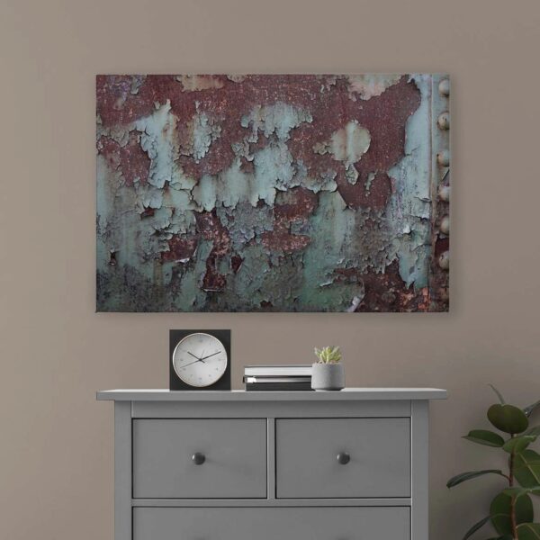 Bricoflor Metall Wandbild Mit Schiff Motiv Leinwand In Rostoptik 90 X 60 Cm Deko Rost Bild Grau Braun Ideal Für Wohnzimmer