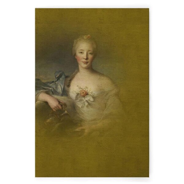 Bricoflor Ölgemälde Auf Leinwand Gelb Kunst Wandbild 60X90 Cm Hochkant Leinwandbild Im Barock Stil Mit Portrait Motiv