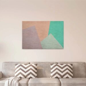 Bricoflor Pastell Bild Leinwand Geometrisches Wandbild Mit Grafik Design Ideal Für Schlafzimmer Und Badezimmer Modernes Leinwandbild In Pastellfarben