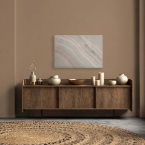 Bricoflor Schlafzimmer Und Badezimmer Bild In Steinoptik Hellgrau Deko Wandbild Elegant Marmor Leinwandbild In 120 X 80 Cm