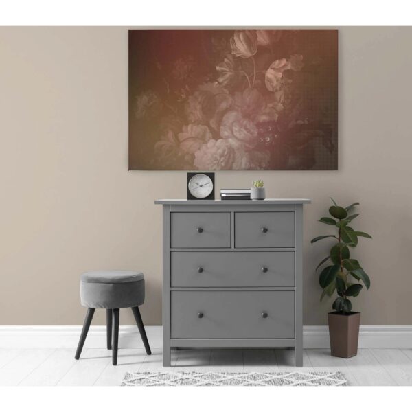 Bricoflor Wandbild Blumenstrauß Altes Foto Als Leinwandbild Im Barock Stil Alte Meister Bild Im Vintage Stil Für Schlafzimmer