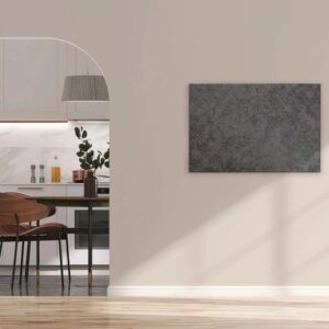 Bricoflor Wandbild In Pixel Optik Modern Deko Bild In Dunkelgrau Für Büro Und Wohnzimmer Leinwandbild Anthrazit In 120 X 80 Cm