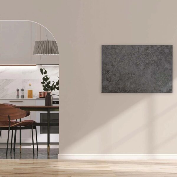 Bricoflor Wandbild In Pixel Optik Modern Deko Bild In Dunkelgrau Für Büro Und Wohnzimmer Leinwandbild Anthrazit In 120 X 80 Cm