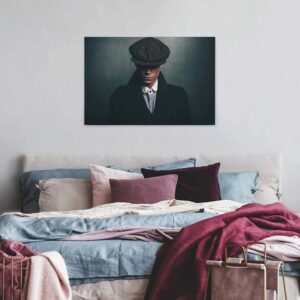 Bricoflor Wandbild Mit Nostalgie Design Retro Leinwand Bild In Grau Foto Leiwandbild Im 19. Jahrhundert Stil Ideal Für Wohnzimmer Und Büro