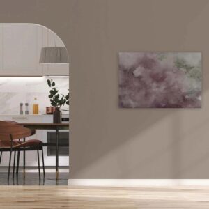 Bricoflor Wandbilder Altrosa Grau Aquarell Bild Abstrakt Für Jugendzimmer Und Schlafzimmer Deko Leinwandbild In 90 X 60 Cm