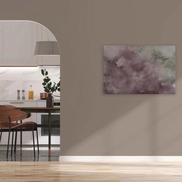 Bricoflor Wandbilder Altrosa Grau Aquarell Bild Abstrakt Für Jugendzimmer Und Schlafzimmer Deko Leinwandbild In 90 X 60 Cm
