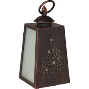 Deko-Laterne Flamme mit LED 3-fach Sortiert 10 cm x 10 cm x 19