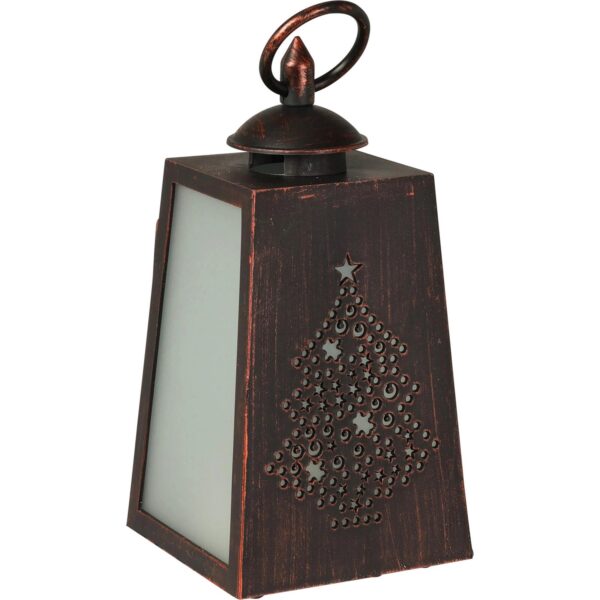 Deko-Laterne Flamme mit LED 3-fach Sortiert 10 cm x 10 cm x 19