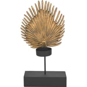 Dekoblatt Dark Wonder 21 cm x 14 cm x 15 cm Gold-Schwarz
