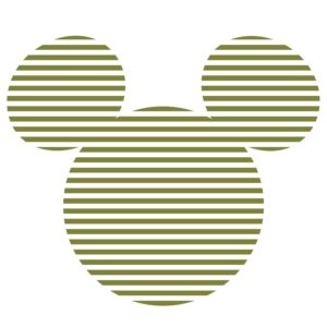 Disney Selbstklebende Runde Tapete Mickey Mouse Grün und Weiß Ø 125 cm 612750