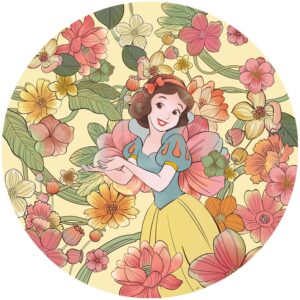 Disney Selbstklebende Runde Tapete Schneewittchen Multicolor Ø 125 cm 611720