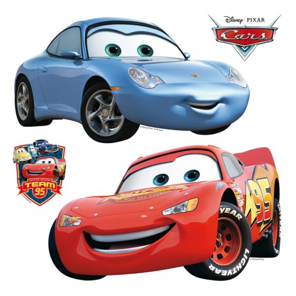 Disney Wandtattoo Cars Blau und Rot 30 x 30 cm 600219