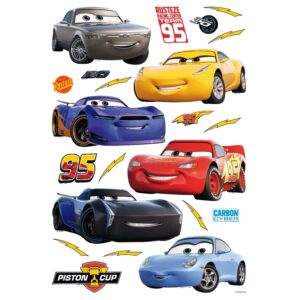 Disney Wandtattoo Cars Rot Gelb und Blau 42