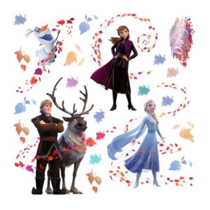 Disney Wandtattoo Die Eiskönigin Blau Braun und Lila 30 x 30 cm 600234