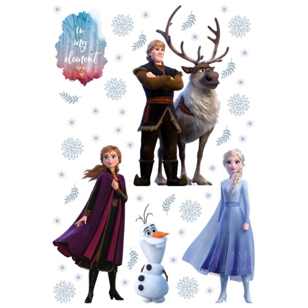 Disney Wandtattoo Die Eiskönigin Blau Braun und Lila 42