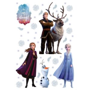 Disney Wandtattoo Die Eiskönigin Blau Braun und Lila 65 x 85 cm 600168