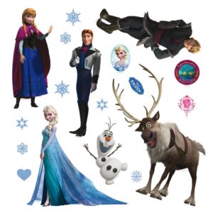 Disney Wandtattoo Die Eiskönigin Blau Lila und Braun 30 x 30 cm 600214