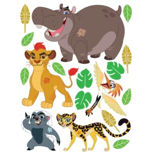 Disney Wandtattoo Die Garde Der Löwen Braun Gelb und Grün 65 x 85 cm 600157