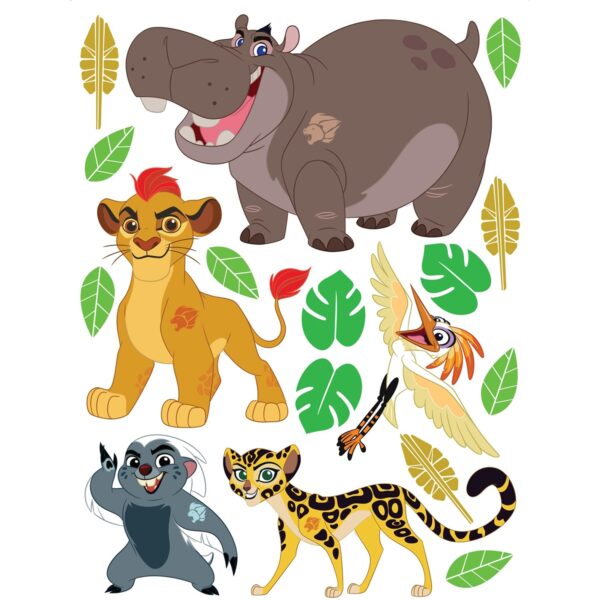 Disney Wandtattoo Die Garde Der Löwen Braun Gelb und Grün 65 x 85 cm 600157