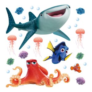 Disney Wandtattoo Findet Dorie Blau Orange und Gelb 30 x 30 cm 600226