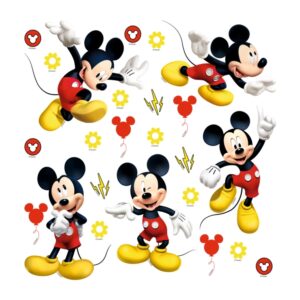 Disney Wandtattoo Micky Maus Rot und Gelb 30 x 30 cm 600229