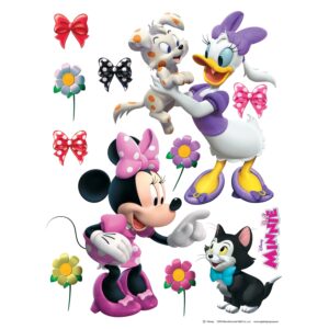 Disney Wandtattoo Minnie Maus & Daisy Duck Rosa Rot und Lila 65 x 85 cm 600136