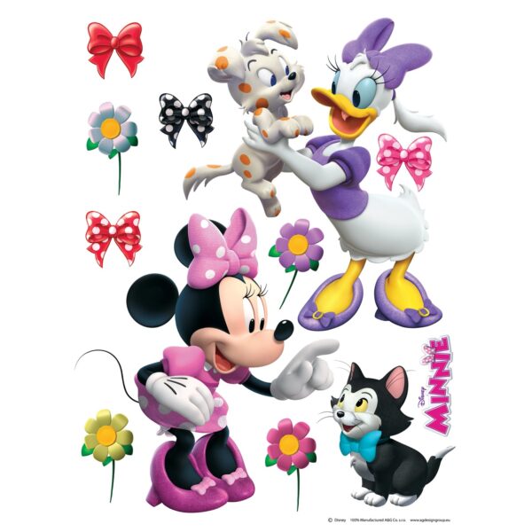 Disney Wandtattoo Minnie Maus & Daisy Duck Rosa Rot und Lila 65 x 85 cm 600136