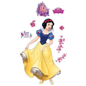 Disney Wandtattoo Schneewittchen Gelb Blau und Rosa 127 x 200 cm 612437