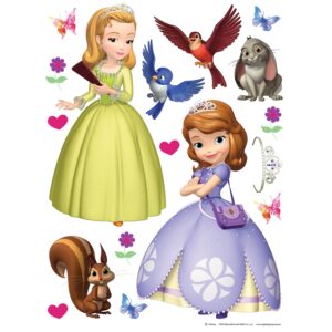 Disney Wandtattoo Sofia Die Erste Lila Grün und Braun 65 x 85 cm 600143
