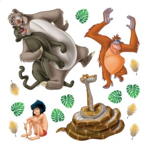 Disney Wandtattoo The Jungle Book Braun Beige und Grün 30 x 30 cm 600222