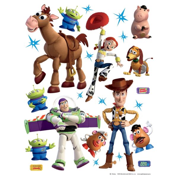 Disney Wandtattoo Toy Story Braun Weiß und Lila 65 x 85 cm 600139