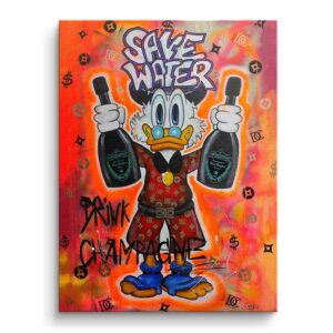 DotComCanvas Save Water Leinwandbild 40x30cm