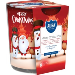 Duftkerze im Glas Merry Christmas Ø 7