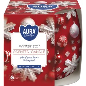 Duftkerze im Glas Winter Star Ø 7