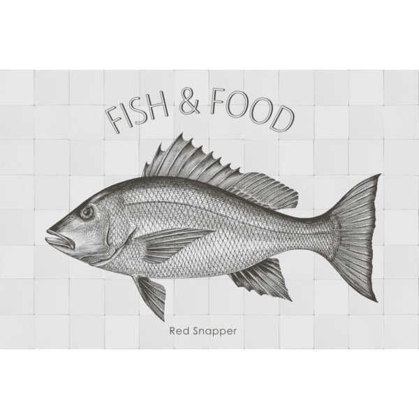 ESTAhome Wandtattoo Fisch Schwarz 70 x 46