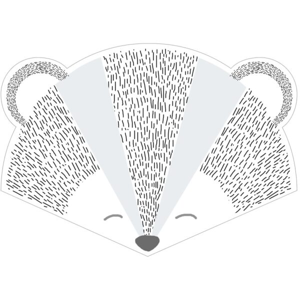 ESTAhome Wandtattoo Tierköpfe Grau und Blau 70 x 51 cm 158967