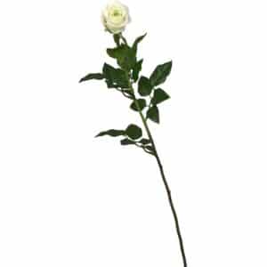 Flower Power Kunstblume Rose 78 cm Weiß