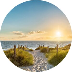 Glasbild Sylt l 30 cm x 30 cm