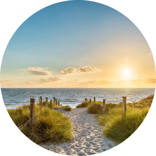 Glasbild Sylt l 30 cm x 30 cm