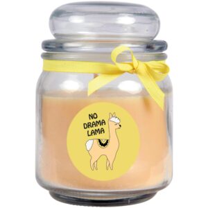 HS Candle Duftkerze & Bonbon Glas Comic Gelb Vanille