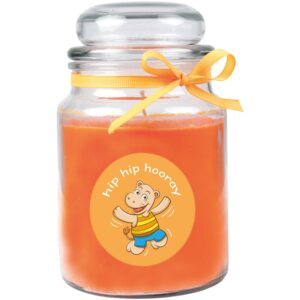 HS Candle Duftkerze & Bonbon Glas Comic Orange Honigmelone