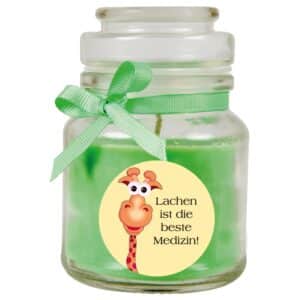 HS Candle Duftkerze & Bonbon Glas Genesung Grün Kokos