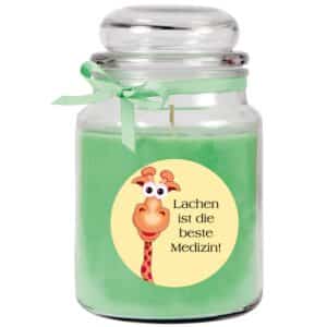HS Candle Duftkerze & Bonbon Glas Genesung Kokos Grün