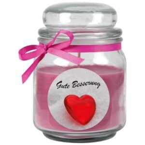 HS Candle Duftkerze & Bonbon Glas Genesung Lila Lavendel